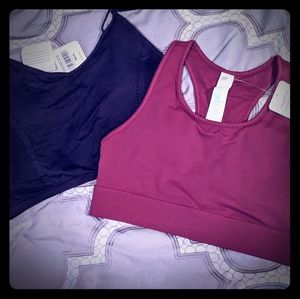 2 Fabletics sports bras.